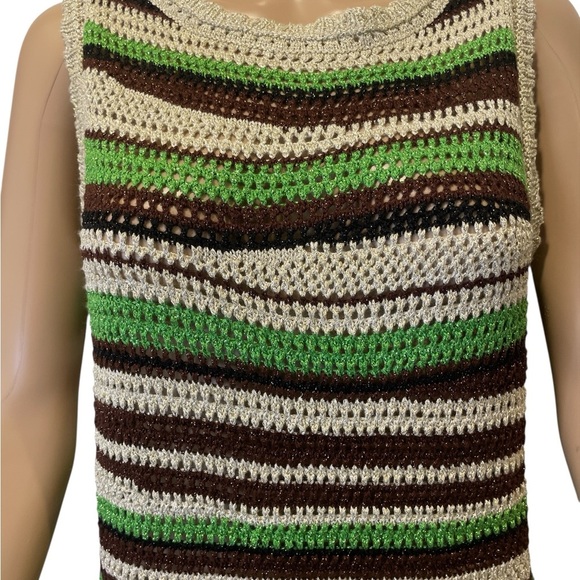 Chico’s Contemporary Striped Sweater Knit Tank size 1 - Picture 2 of 7